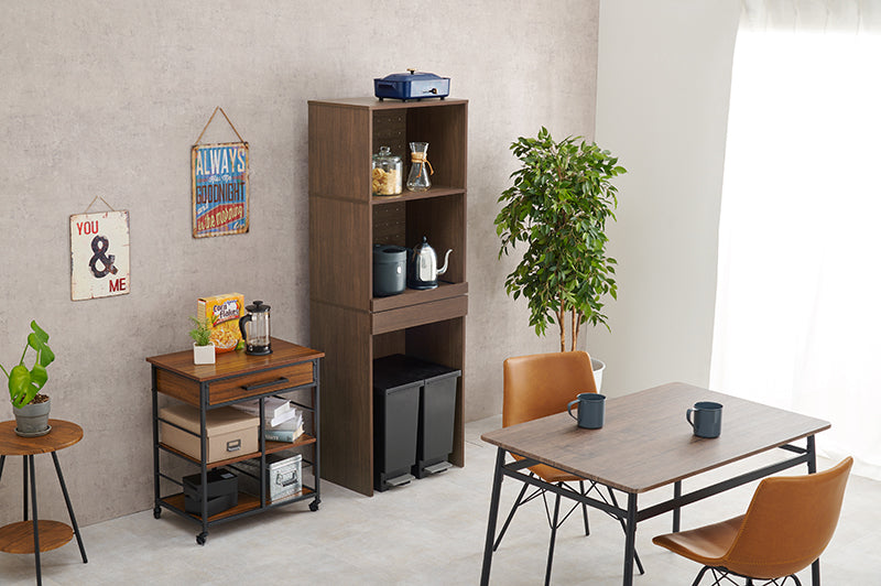 3段スリムキッチンラック