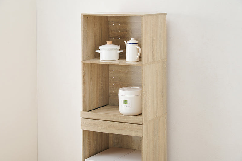 3段スリムキッチンラック