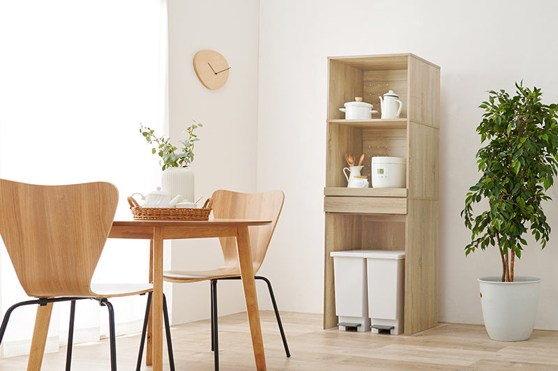 3段スリムキッチンラック