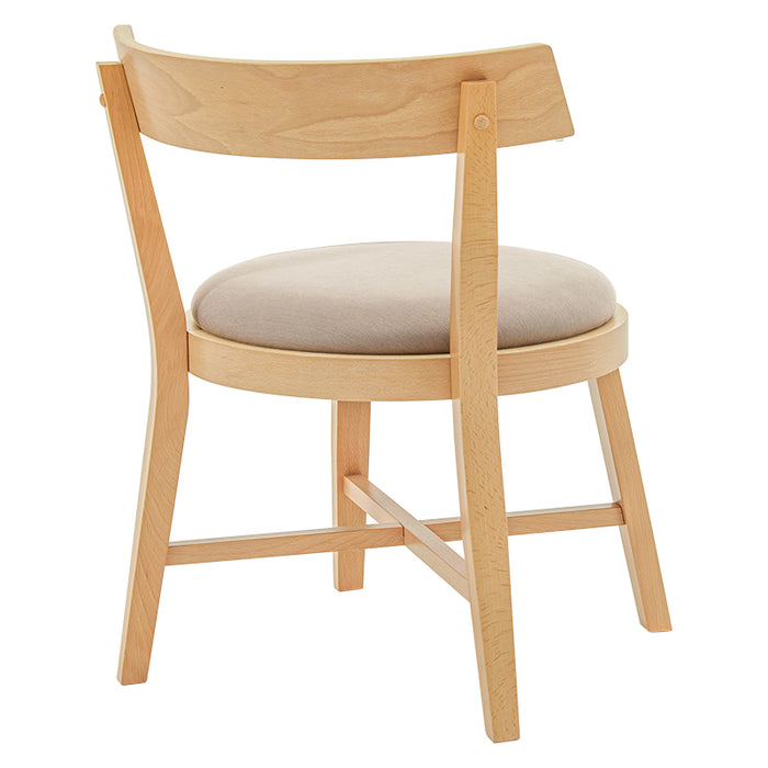 ナチュラルダイニングチェア2脚セット