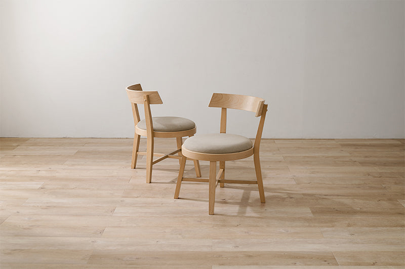 ナチュラルダイニングチェア2脚セット