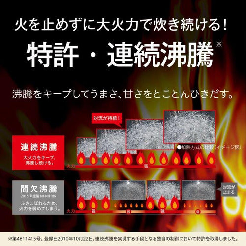 三菱電機 三菱IHジャー炊飯器 炭炊釜5.5合 NJVE10F‐W