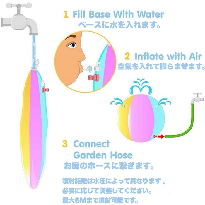 噴水ビーチボール