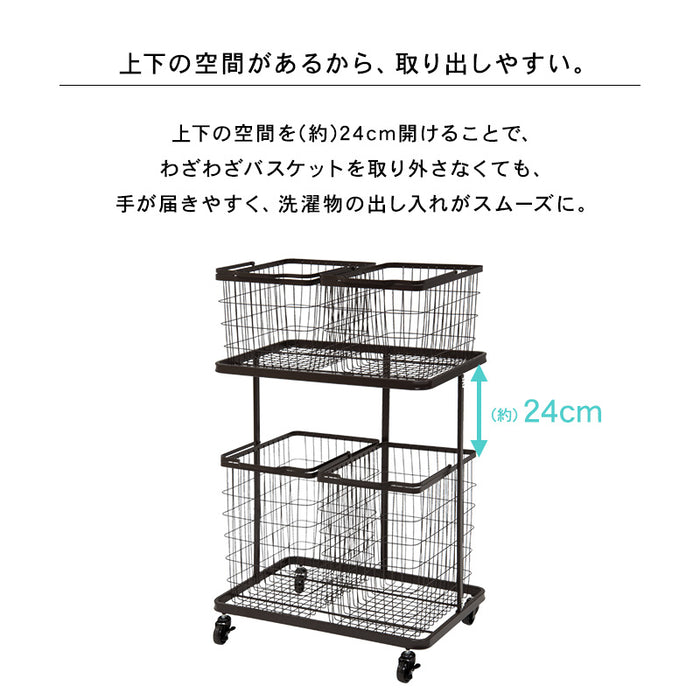 ダブルランドリーラック