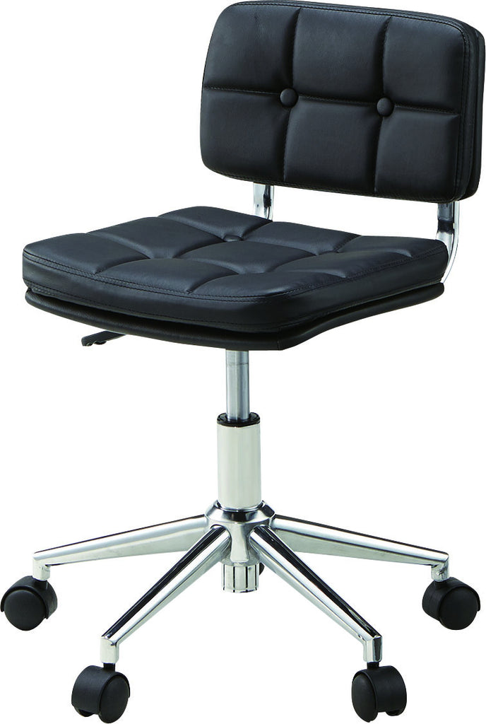 デスクチェア椅子 昇降機能付き スチールソフトレザー合皮 RKC-301WH ホオフィス家具